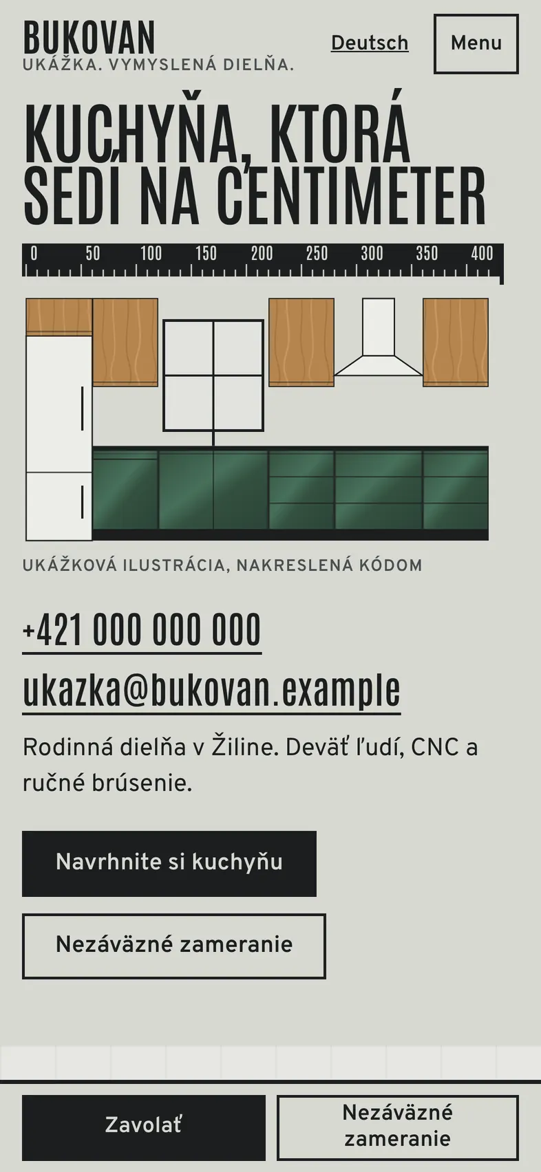 Dielňa Bukovan. Stolárstvo a kuchyne